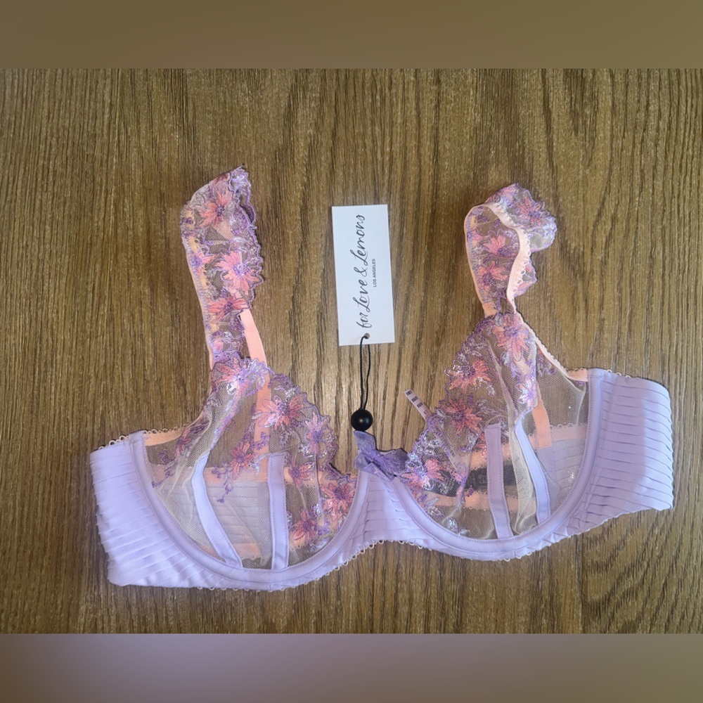 For Love & Lemons Ophelie Lace Floral Bra - Picture 5 of 6